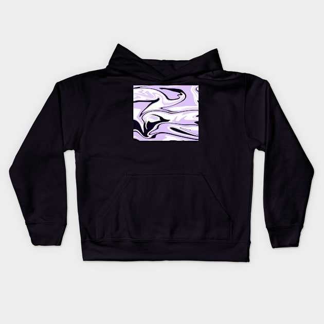 Marble color purple Kids Hoodie by timegraf